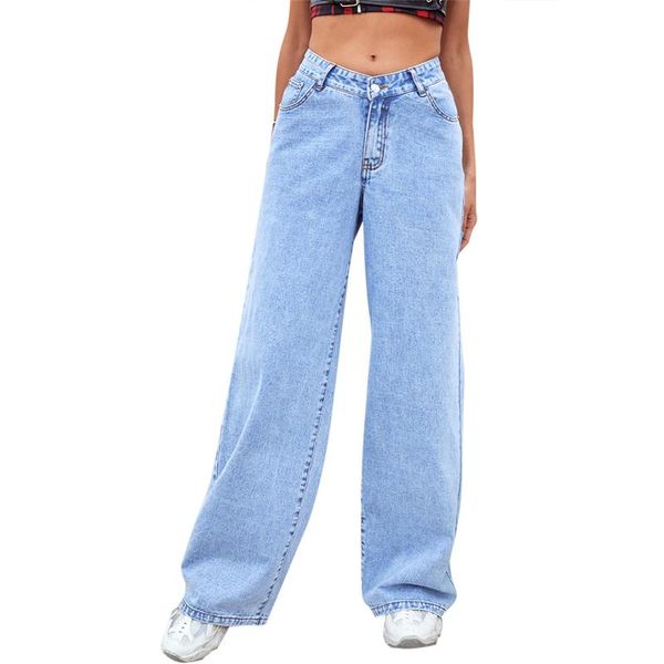 women's jeans pants for women high waist straight loose streetwear wide leg lady light blue casual denim trousers
women's jeans pants for women high waist straight loose streetwear wide leg lady light blue casual denim trousers