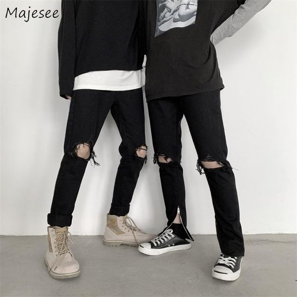 men's jeans ankle-length men hole design hip hop fashion black handsome all-match couples slimming trousers chic streetwear ulzzang, Blue
men's jeans ankle-length men hole design hip hop fashion black handsome all-match couples slimming trousers chic streetwear ulzzang, Blue