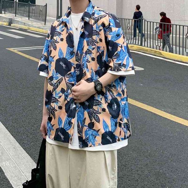 men's casual shirts summer short-sleeved fashion printed men streetwear loose hawaiian mens floral -2xl pwmf, White;black
men's casual shirts summer short-sleeved fashion printed men streetwear loose hawaiian mens floral -2xl pwmf, White;black