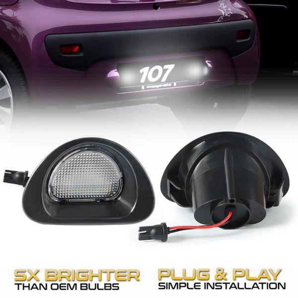Emergency Lights 2pcs White LED Car License Plate Light For C1 2005-13 107 2005-14 Auto Licence Car-styling
Emergency Lights 2pcs White LED Car License Plate Light For C1 2005-13 107 2005-14 Auto Licence Car-styling