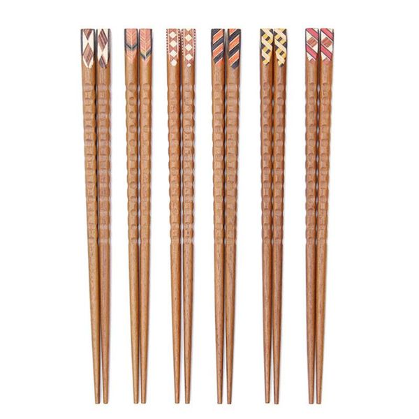 chopsticks 5 pairs wood reusable japanese style tableware for home restaurant (random pattern)
chopsticks 5 pairs wood reusable japanese style tableware for home restaurant (random pattern)