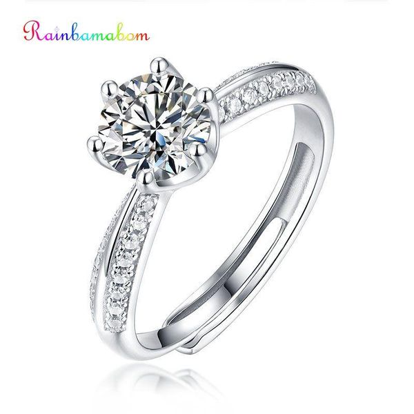 cluster rings rainbamabom 100% 925 sterling silver real moissanite gemstone wedding engagement ring fine jewelry wholesale with certificatio, Golden;silver
cluster rings rainbamabom 100% 925 sterling silver real moissanite gemstone wedding engagement ring fine jewelry wholesale with certificatio, Golden;silver