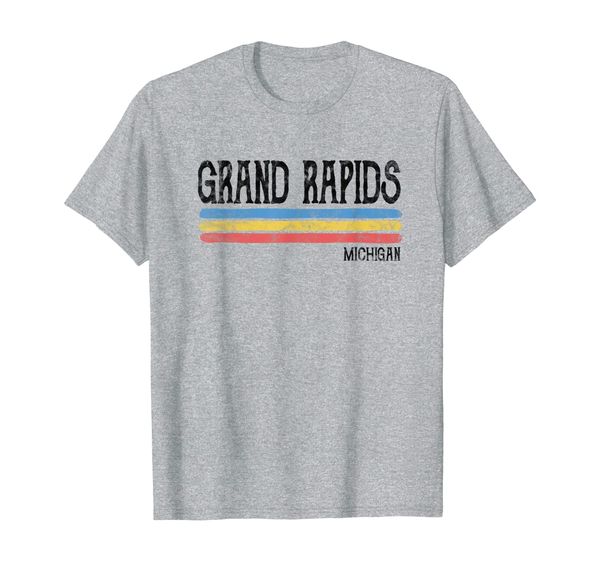 vintage grand rapids michigan t-shirt love gift souvenir, White;black 
vintage grand rapids michigan t-shirt love gift souvenir, White;black