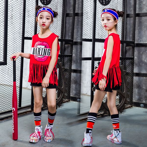 2021 girl hip hop clothes & accessories hip-hop performance serve child sleeveless tassels hiphop hip hop suit, Black;red
2021 girl hip hop clothes & accessories hip-hop performance serve child sleeveless tassels hiphop hip hop suit, Black;red
