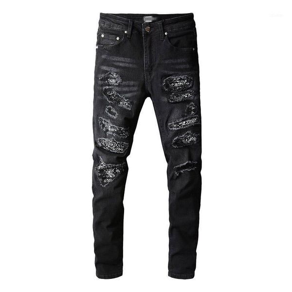 men's jeans mcikkny men hi street ripped biker pants streetwear slim fit denim trousers male, Blue
men's jeans mcikkny men hi street ripped biker pants streetwear slim fit denim trousers male, Blue