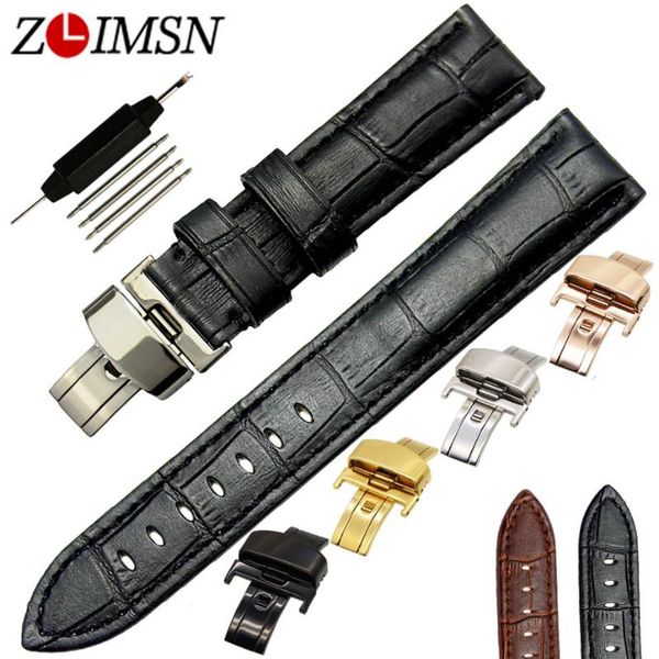 watch bands zlimsn stainless steel butterfly buckle crocodile grain genuine leather strap replacement brown black 18 20 22 24 mm, Black;brown
watch bands zlimsn stainless steel butterfly buckle crocodile grain genuine leather strap replacement brown black 18 20 22 24 mm, Black;brown