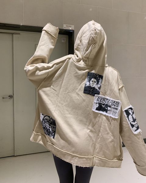 men's jackets 997shop new factor national tide paste cloth portrait loose hooded sweater men's spring and autumn couple cardigan h, Black;brown
men's jackets 997shop new factor national tide paste cloth portrait loose hooded sweater men's spring and autumn couple cardigan h, Black;brown