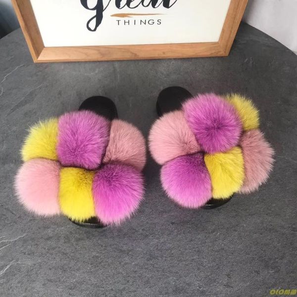 women fluffy slippers summer furry slides women's real fur slides ladies luxury fashion female fur shoes with pompon indoor, Black
women fluffy slippers summer furry slides women's real fur slides ladies luxury fashion female fur shoes with pompon indoor, Black