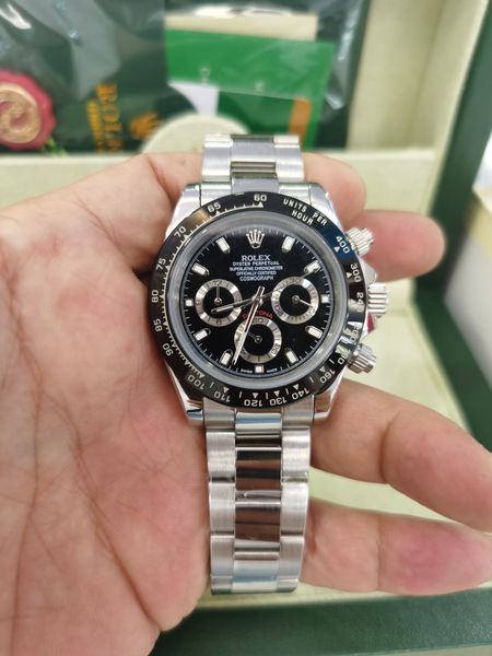 2021 original box luxury watches brand asia 2813 mechanical ceramic bezel 116500ln black chronograph automatic men's watch 3980, Slivery;brown
2021 original box luxury watches brand asia 2813 mechanical ceramic bezel 116500ln black chronograph automatic men's watch 3980, Slivery;brown