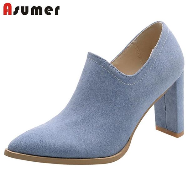 dress shoes asumer 2021 women pumps flock pointed toe spring summer single elegant ladies office, Black
dress shoes asumer 2021 women pumps flock pointed toe spring summer single elegant ladies office, Black