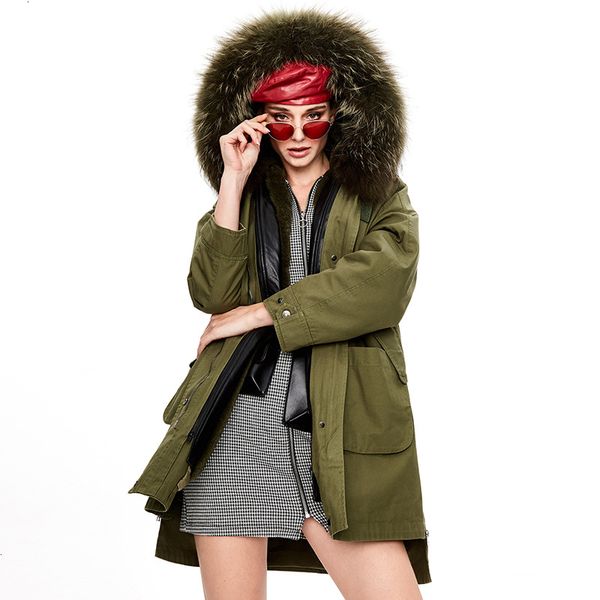 new hooded 2021 sleeve thick long real fur women warm coat mid length winter clothes casaco feminino iz45, Black;brown
new hooded 2021 sleeve thick long real fur women warm coat mid length winter clothes casaco feminino iz45, Black;brown