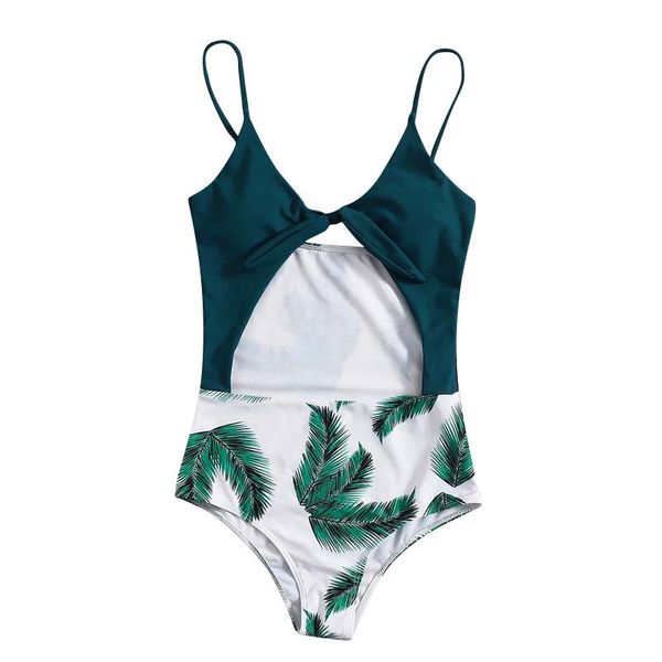 women's swimwear fast deliver bikini plant print one-piece leaky belly single beachwear siamés bañador de playa, White;black
women's swimwear fast deliver bikini plant print one-piece leaky belly single beachwear siamés bañador de playa, White;black