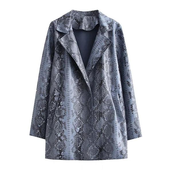 women's jackets women snake pattern pu leather casual buttonless coat female long sleeve outerwear lady loose c1229, Black;brown
women's jackets women snake pattern pu leather casual buttonless coat female long sleeve outerwear lady loose c1229, Black;brown