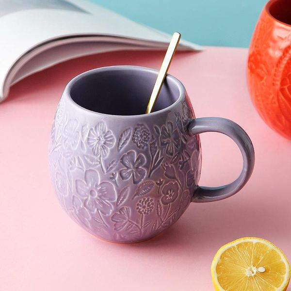 mugs vintage nordic coffee mug ins home office breakfast milk color glaze ceramic cups floral embossed creative gift purple
mugs vintage nordic coffee mug ins home office breakfast milk color glaze ceramic cups floral embossed creative gift purple