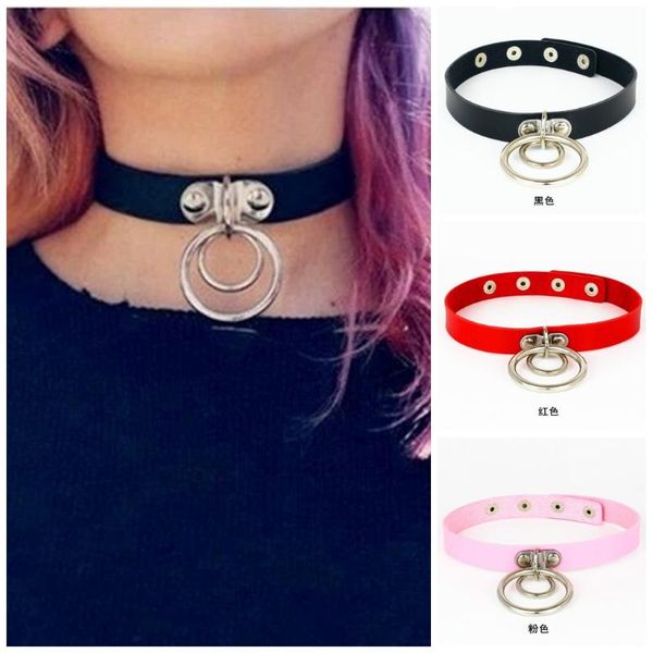 punk goth ring choker necklace black pu leather bondage cosplay collar for women harajuku accessories, Golden;silver
punk goth ring choker necklace black pu leather bondage cosplay collar for women harajuku accessories, Golden;silver