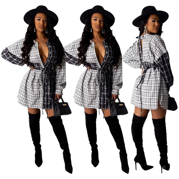2021 new grid print patchwork batwing sleeve women mini autumn selling european and american fashion casual clothes muxt, Black;gray
2021 new grid print patchwork batwing sleeve women mini autumn selling european and american fashion casual clothes muxt, Black;gray
