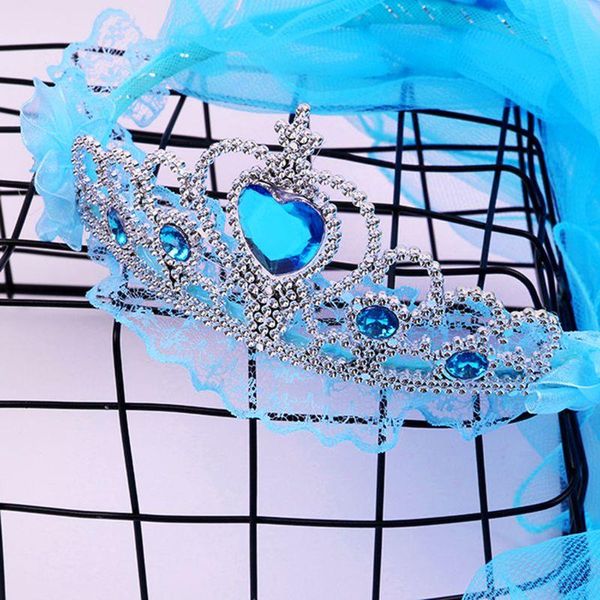 bridal veils t84b children girls princess double layers tulle hairband crown tiara rhinestone headband lace up ribbon ruffles wreath, Black
bridal veils t84b children girls princess double layers tulle hairband crown tiara rhinestone headband lace up ribbon ruffles wreath, Black