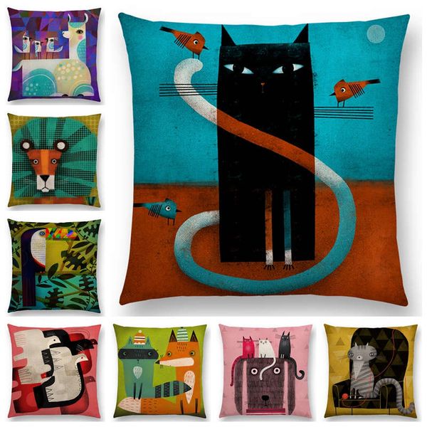 abstract fantasy animals painting cushion cover alpaca lion toucan fox bird cat dog horse rabbit camel sofa pillow case
abstract fantasy animals painting cushion cover alpaca lion toucan fox bird cat dog horse rabbit camel sofa pillow case