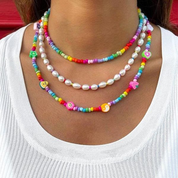 chokers dvacaman bohemia multicolor soft pottery fruit flower beaded necklace for women girls handmade beads choker diy jewelry, Golden;silver
chokers dvacaman bohemia multicolor soft pottery fruit flower beaded necklace for women girls handmade beads choker diy jewelry, Golden;silver