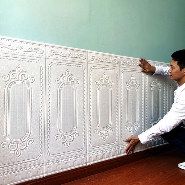 wall stickers 3d sticker skirt decor foam wallpaper living room aisle panels self-adhesive waterproof 70x90cm
wall stickers 3d sticker skirt decor foam wallpaper living room aisle panels self-adhesive waterproof 70x90cm