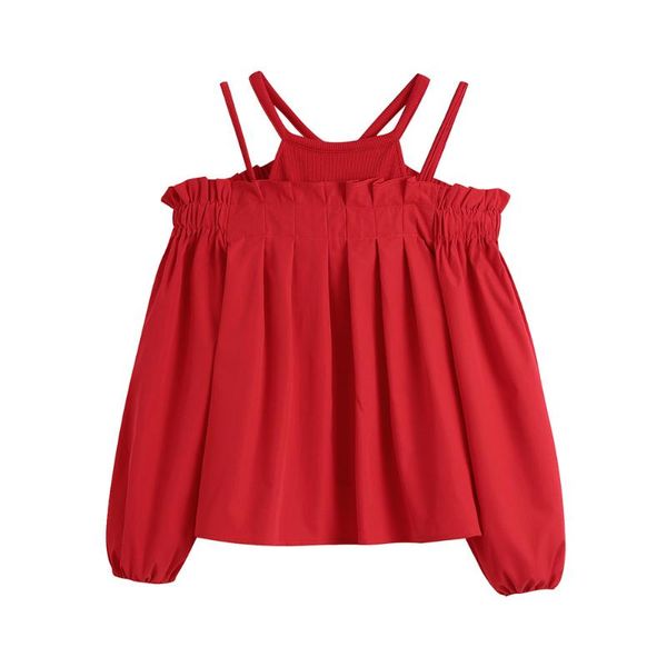 women's blouses & shirts blsqr red elegant fashion women pleated vintage chic halter blouse female flounced edge casual shirt lady, White
women's blouses & shirts blsqr red elegant fashion women pleated vintage chic halter blouse female flounced edge casual shirt lady, White