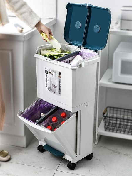 waste bins large capacity household kitchen dry and wet sorting trash can with wheels durable plastic garbage bin corner
waste bins large capacity household kitchen dry and wet sorting trash can with wheels durable plastic garbage bin corner