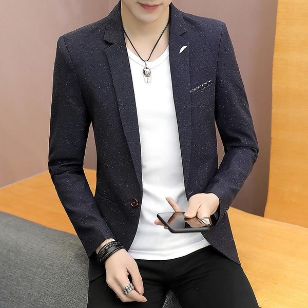 men's suits & blazers korean version of the self-cultivation one button small suit overalls hosted banquet dress, White;black
men's suits & blazers korean version of the self-cultivation one button small suit overalls hosted banquet dress, White;black