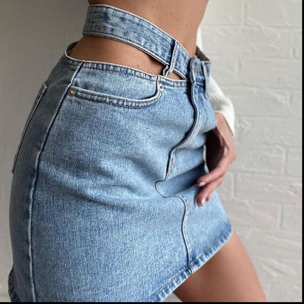 summer hollow out high waist mini skirt for women streetwear korean fashion casual zipper fly botton denim skirt, Black
summer hollow out high waist mini skirt for women streetwear korean fashion casual zipper fly botton denim skirt, Black