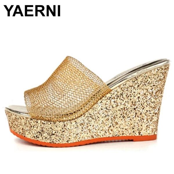 sandals yaerni sequined women wedges slipper platform high heel pumps peep toe beach shoes wedding party golden silver, Black
sandals yaerni sequined women wedges slipper platform high heel pumps peep toe beach shoes wedding party golden silver, Black