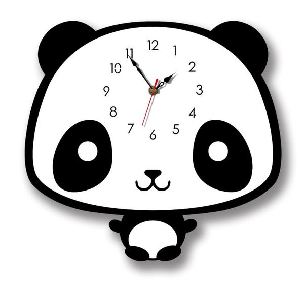 wall clocks creative home pendulum clock cartoon panda bedroom decor mute black white acrylic handmade living room
wall clocks creative home pendulum clock cartoon panda bedroom decor mute black white acrylic handmade living room