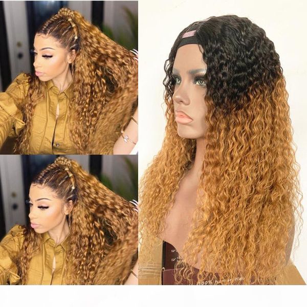 deep wave remy brazilian u part human hair wigs for black women ombre blonde middle part u opening shaped wigs pre plucked, Black;brown
deep wave remy brazilian u part human hair wigs for black women ombre blonde middle part u opening shaped wigs pre plucked, Black;brown