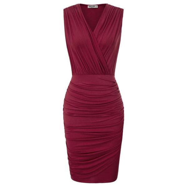 casual dresses kate kasin women sleeveless ruched sheath dress bodycon short mini pencil v-neck club party summer, Black;gray
casual dresses kate kasin women sleeveless ruched sheath dress bodycon short mini pencil v-neck club party summer, Black;gray