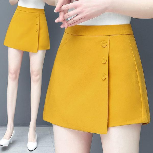 women's shorts women 2021 summer fashion solid color thin female high waist casual ladies loose a-line skirts m172, White;black
women's shorts women 2021 summer fashion solid color thin female high waist casual ladies loose a-line skirts m172, White;black