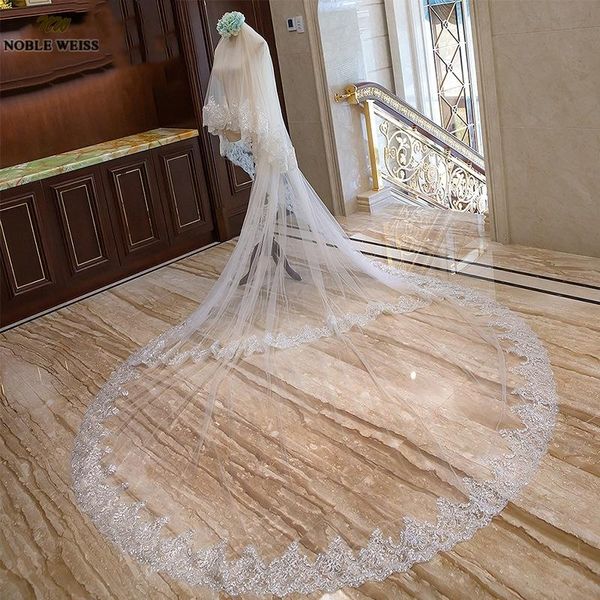 bridal veils lace ivory veil two-layer wedding accessories cathedral long bride with comb 2 tiers, Black
bridal veils lace ivory veil two-layer wedding accessories cathedral long bride with comb 2 tiers, Black