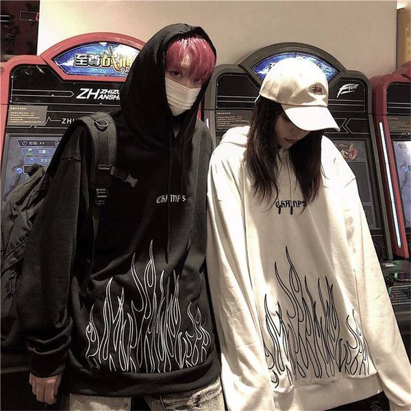 2021 new legal outono preto fogo impresso masculino casual solto hip hop moletom casal coreano alta rua harajuku hoodies das mulheres dos gs, Black
2021 new legal outono preto fogo impresso masculino casual solto hip hop moletom casal coreano alta rua harajuku hoodies das mulheres dos gs, Black