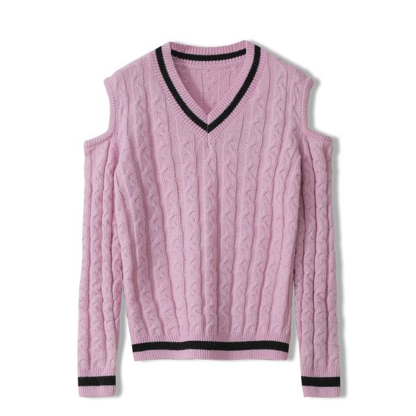 women's knitted sweater outerwear spring neckline in v sweaters t2217 y8ju, White;black
women's knitted sweater outerwear spring neckline in v sweaters t2217 y8ju, White;black