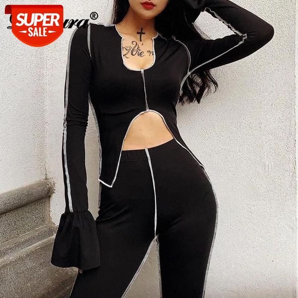dulzura patchwork vintage women 2 piece set crop v neck flare sleeve sweatpants high waist bodycon streetwear matching #pf9l, White
dulzura patchwork vintage women 2 piece set crop v neck flare sleeve sweatpants high waist bodycon streetwear matching #pf9l, White