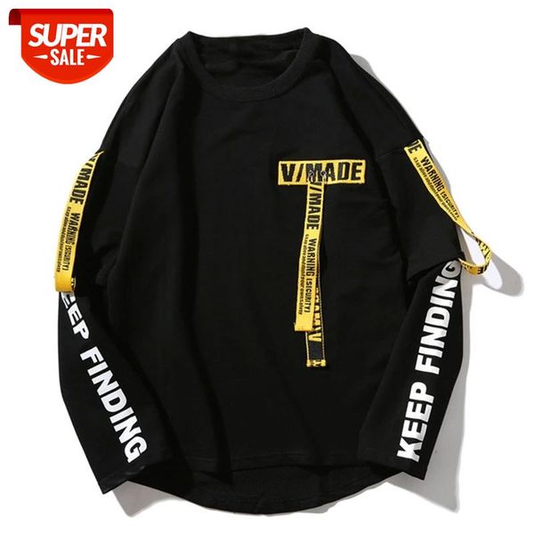 hip hop pullover sweatshirt men 2020 casual ribbon harajuku sweatshirt t-shirt cotton long sleeve t shirt tees streetwear #yd32, White;black
hip hop pullover sweatshirt men 2020 casual ribbon harajuku sweatshirt t-shirt cotton long sleeve t shirt tees streetwear #yd32, White;black