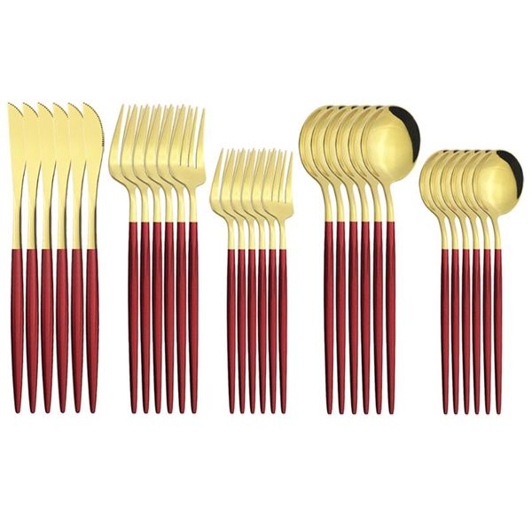 flatware sets 30pcs red gold dinnerware set knife fork dessert spoon cutlery stainless steel silverware kitchen tableware
flatware sets 30pcs red gold dinnerware set knife fork dessert spoon cutlery stainless steel silverware kitchen tableware