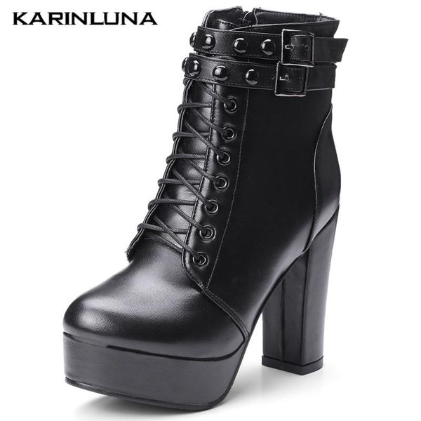boots karin wholesale shoes women fashion plus size 34-48 platform thick heels round toe rivet ankel lace-up buckles, Black
boots karin wholesale shoes women fashion plus size 34-48 platform thick heels round toe rivet ankel lace-up buckles, Black