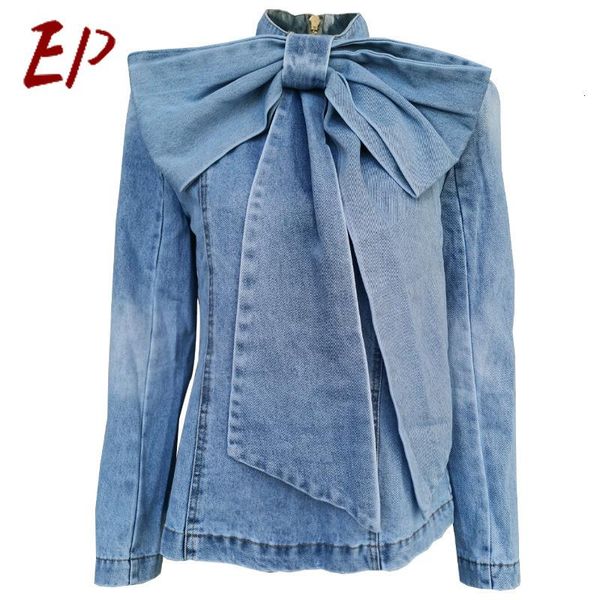 women's jackets patchwork bow denim jacket stand collar long sleeve vintage ruched for female 2021 fashion clothing, Black;brown
women's jackets patchwork bow denim jacket stand collar long sleeve vintage ruched for female 2021 fashion clothing, Black;brown