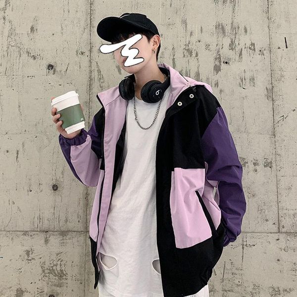 men's jackets spring hooded jacket fashion contrast color casual mens streetwear korean loose hip-hop bomber men, Black;brown
men's jackets spring hooded jacket fashion contrast color casual mens streetwear korean loose hip-hop bomber men, Black;brown