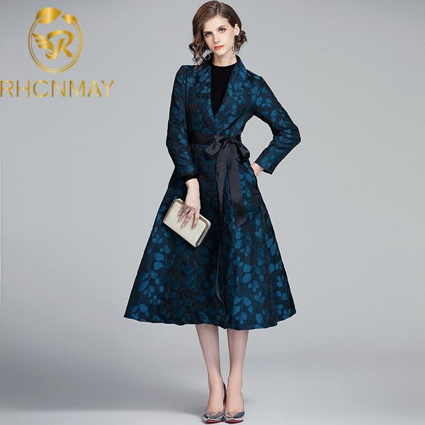 new 2021 high qulaity women long coat for autumn winter clothing trench coat fashion floral printed slim jacquard with belt, Tan;black
new 2021 high qulaity women long coat for autumn winter clothing trench coat fashion floral printed slim jacquard with belt, Tan;black