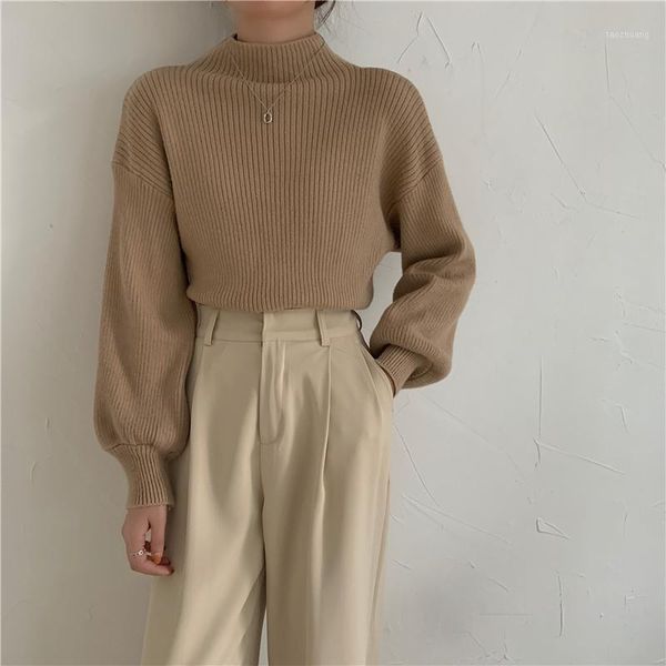 women's sweaters women's fall winter fashion clothing 2022 women warm casual ribbed knitted pullover jumper mock neck puff sleeve, White;black
women's sweaters women's fall winter fashion clothing 2022 women warm casual ribbed knitted pullover jumper mock neck puff sleeve, White;black