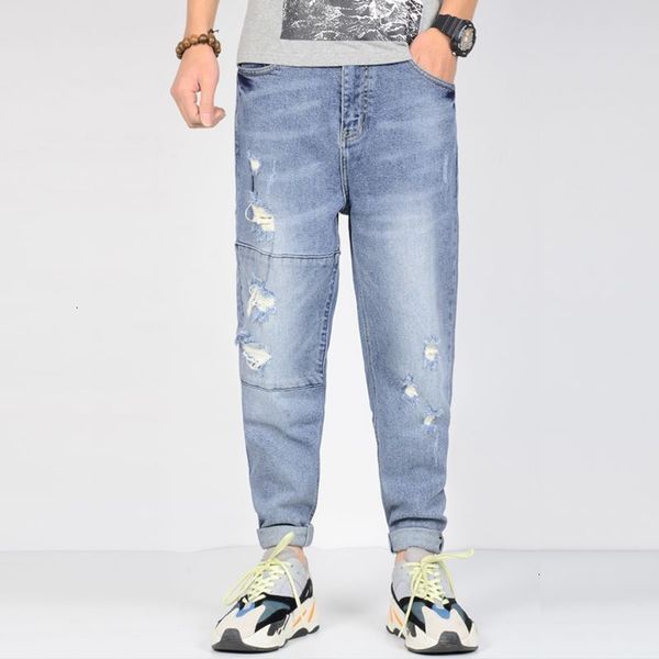 2021 new ripped men plus size stretchy men's blue jeans decoration joggers casual tapered streetwear 40xu lda1
2021 new ripped men plus size stretchy men's blue jeans decoration joggers casual tapered streetwear 40xu lda1