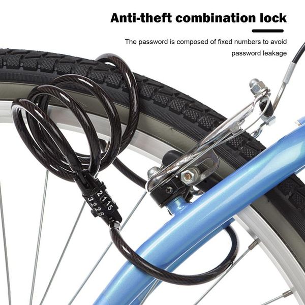 bike locks anti-theft spiral steel cable lock universal 4-ddigit resettable bicycle coil padlock mtb accessories
bike locks anti-theft spiral steel cable lock universal 4-ddigit resettable bicycle coil padlock mtb accessories
