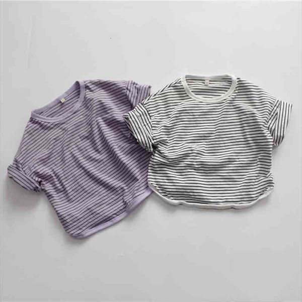 summer kids striped t shirts korean style children loose short sleeve casual tees, Blue
summer kids striped t shirts korean style children loose short sleeve casual tees, Blue