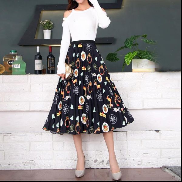 summer cartoon print womens skirts high waisted elastic midi pleated skirts for ladies 2021 new high street style, Black
summer cartoon print womens skirts high waisted elastic midi pleated skirts for ladies 2021 new high street style, Black