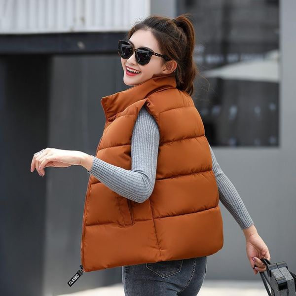 women's vests 2021 autumn winter warm vest of women down cotton solid korean waistcoat plus size for ladies outwear jacket coat, Black;white
women's vests 2021 autumn winter warm vest of women down cotton solid korean waistcoat plus size for ladies outwear jacket coat, Black;white