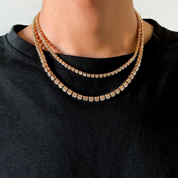 pendant necklaces lacteo 2021 fashion trendy shiny rhinestone double layered chain choker necklace for women and men jewelry accessories, Silver
pendant necklaces lacteo 2021 fashion trendy shiny rhinestone double layered chain choker necklace for women and men jewelry accessories, Silver